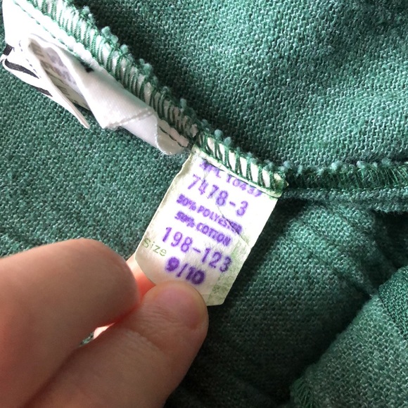 SOLD Green Wide Leg Pants - Picture 6 of 6